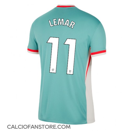 Maglia Calcio Atletico Madrid Thomas Lemar #11 Seconda Divisa 2024-25 Manica Corta